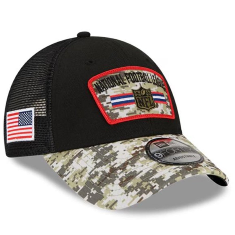 New NFL New Era 2021 Salute To Service Trucker 9FORTY Snapback Adjustable Hat